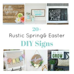 Rustic Spring and Easter DIY Signs Roundup from Knick of Time / knickoftime.net