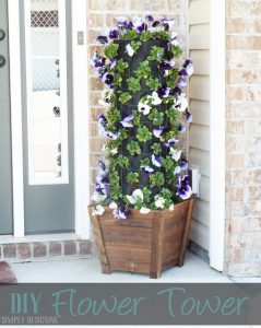 DIY Patio Flower Tower Planter