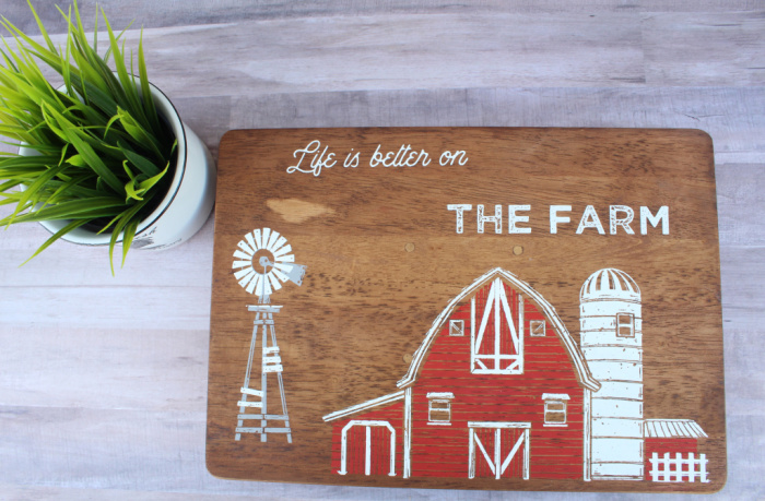 Cutting Board Lazy Susan Makeover by Knick of Time