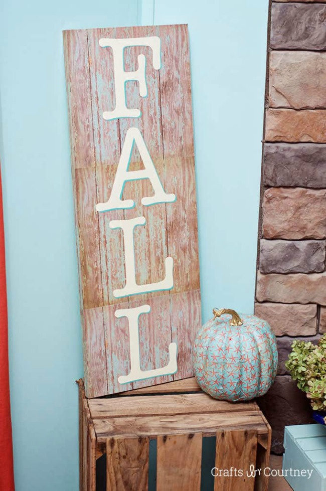 HOW TO MAKE A FALL SIGN IN THREE STEPS