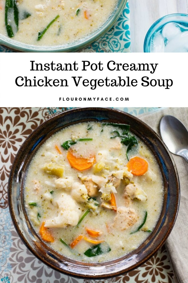 Instant Pot Creamy Chicken Vegetable Soup