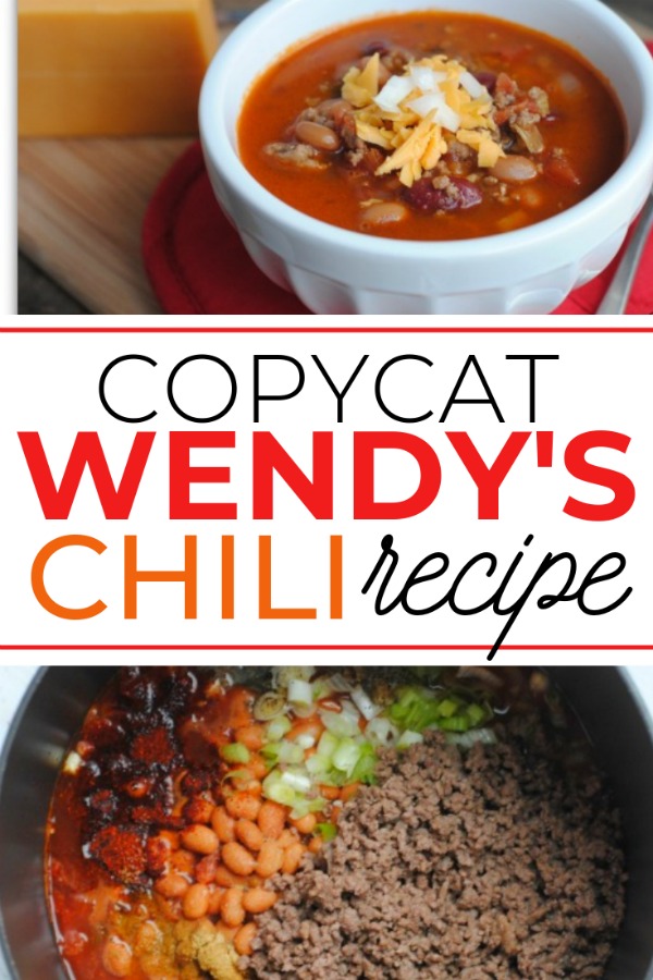 Wendy’s Copycat Recipe Chili Recipe