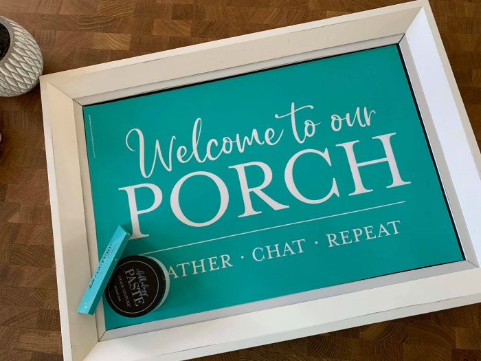 Welcome to Our Porch DIY Sign Chalk Couture Supplies