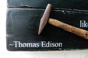 repurposed rusty old hammer