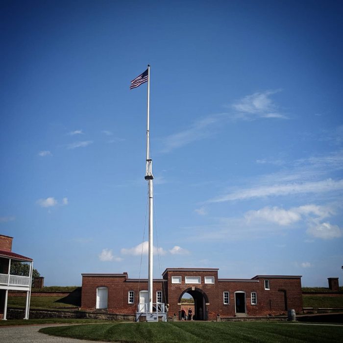 American flag at Fort McHenry