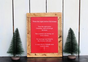 Twas the night before Christmas Sign