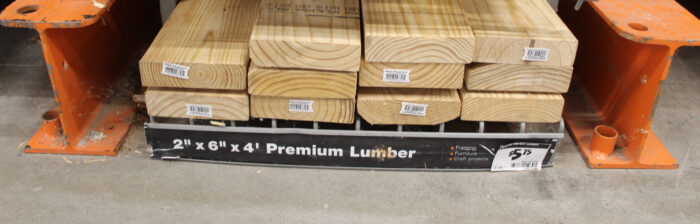 Home Depot Lumber for DIY Sign